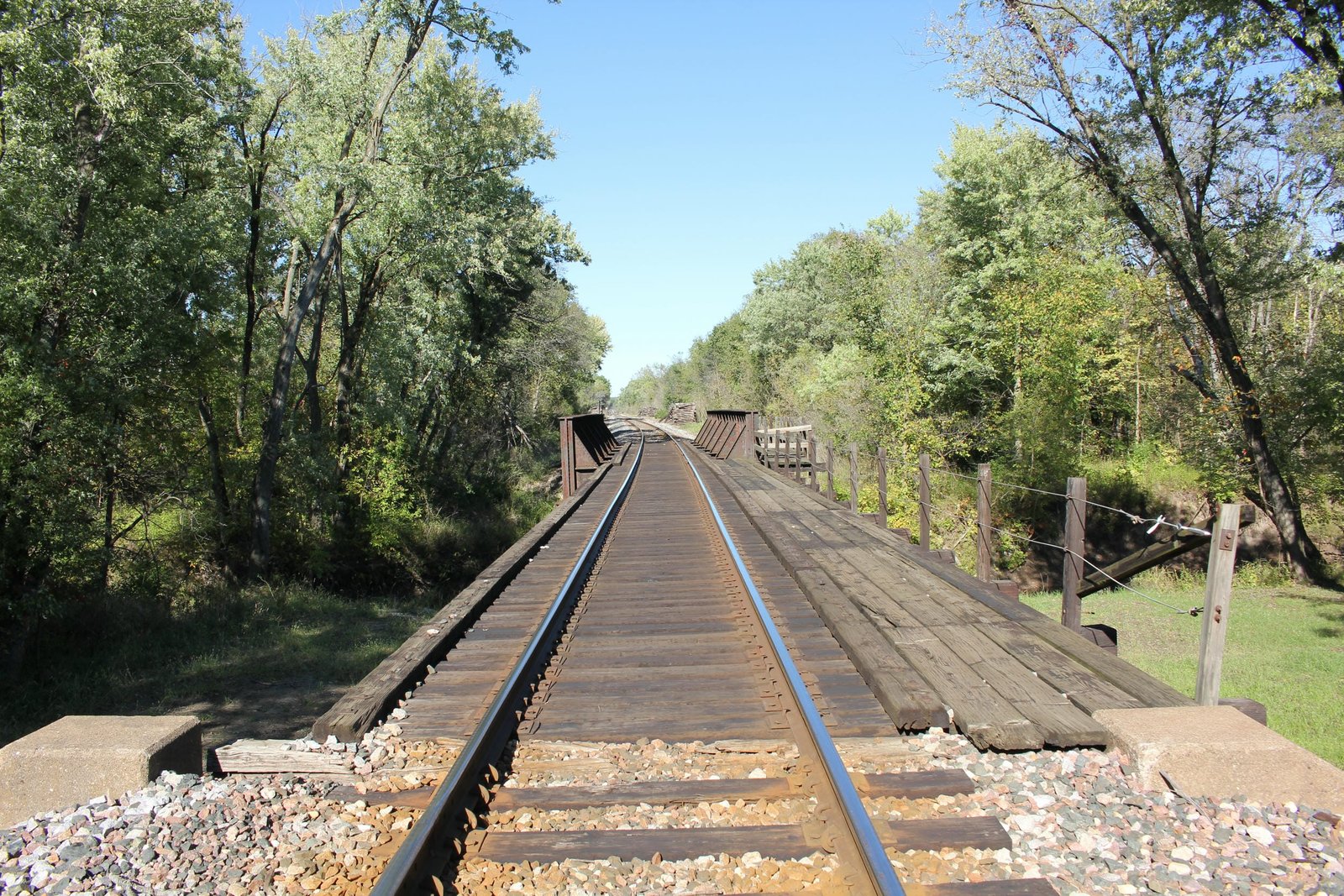 Looking east